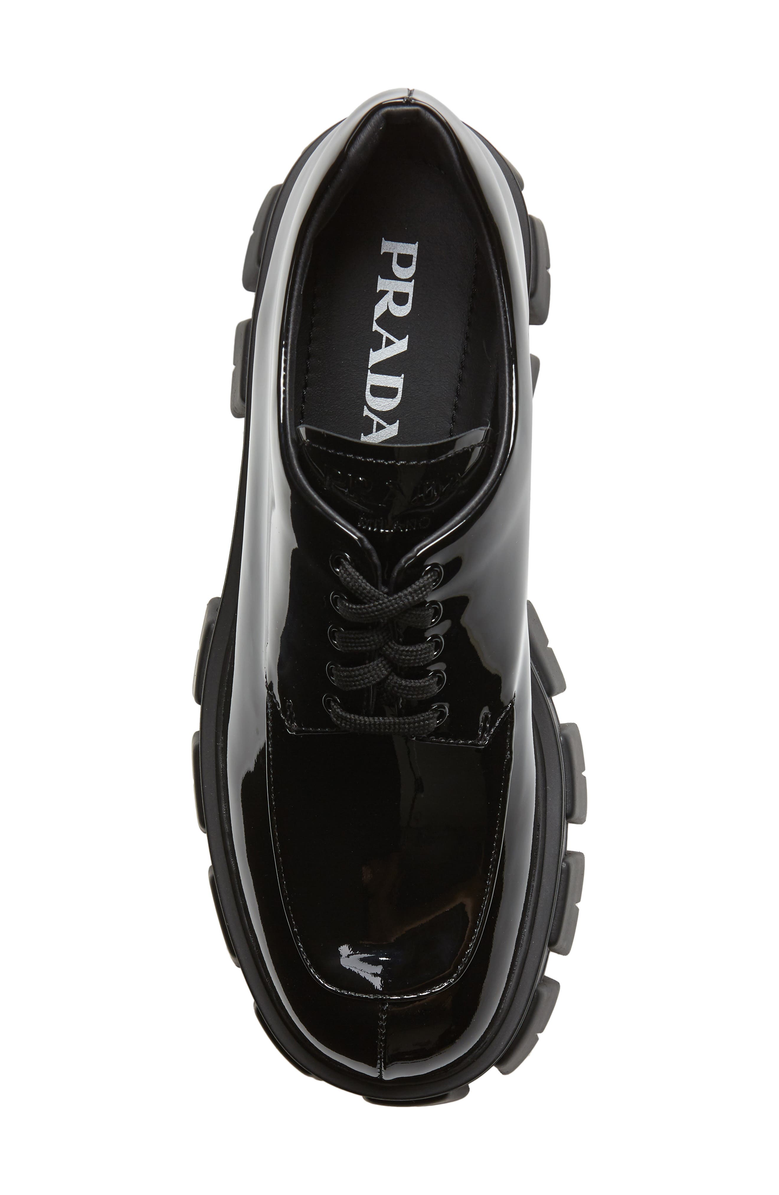 Prada Lug Sole Oxford, Alternate, color, 