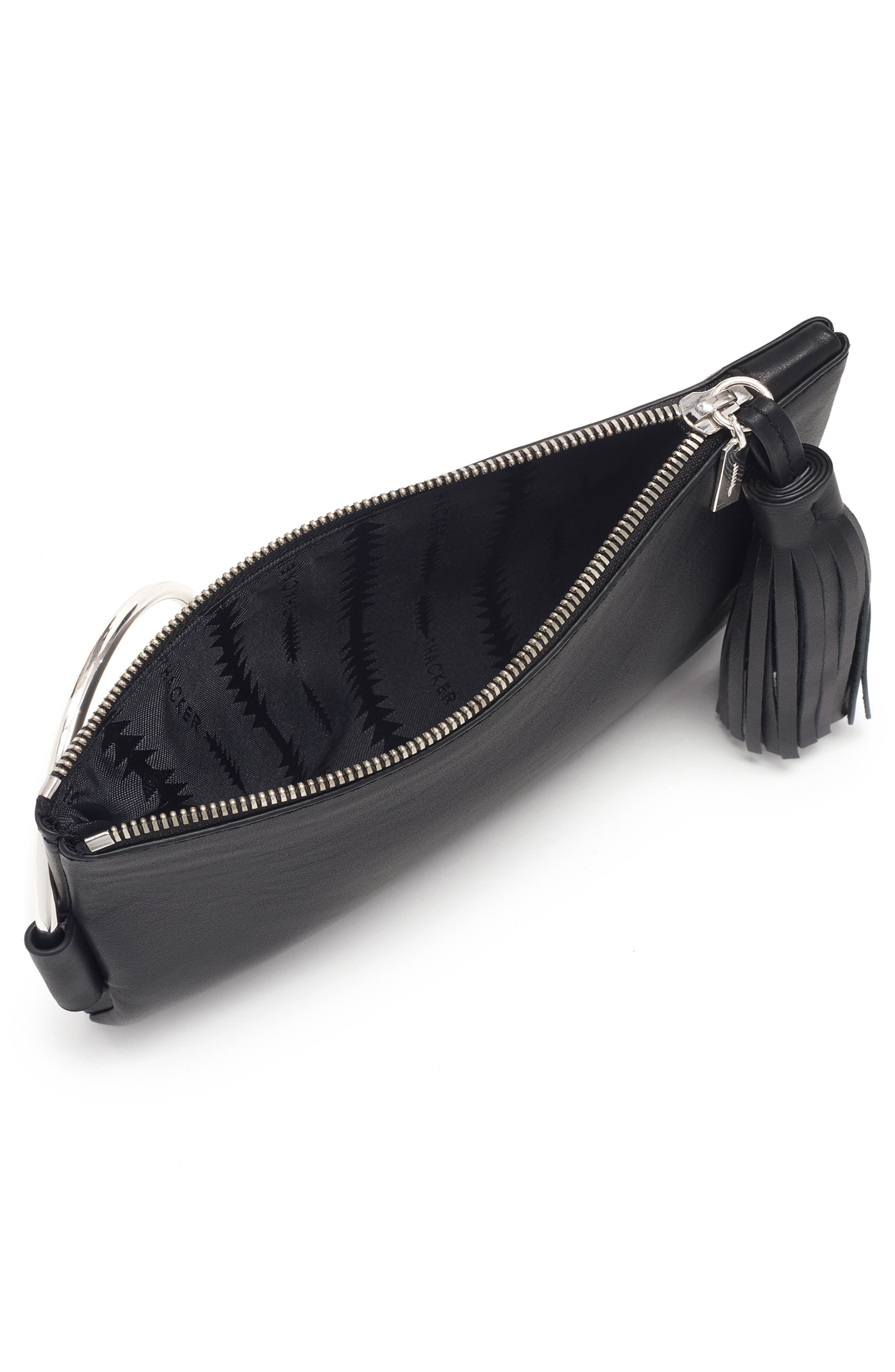 Thacker Nolita Ring Handle Leather Clutch, Alternate, color, 