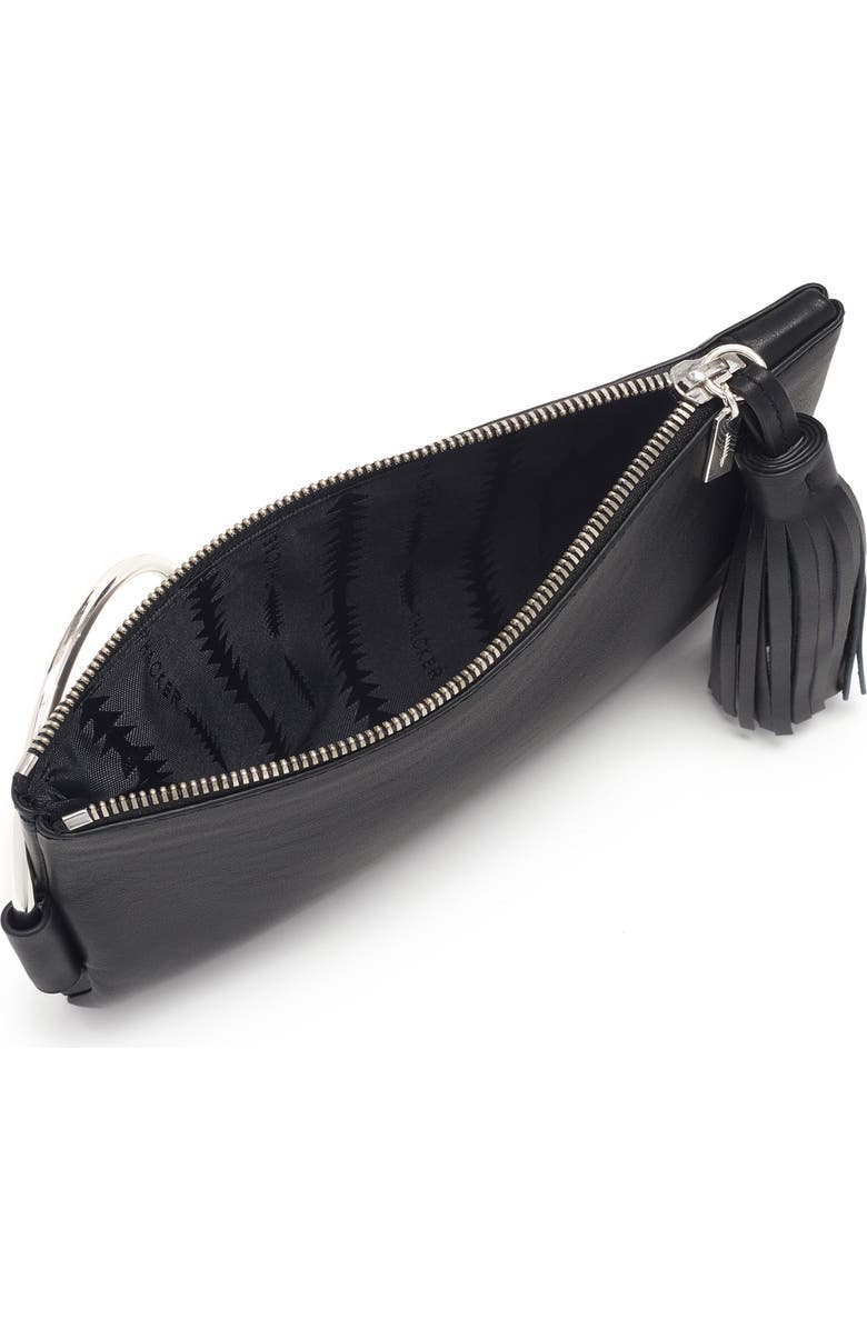 Thacker Nolita Ring Handle Leather Clutch, Alternate, color,