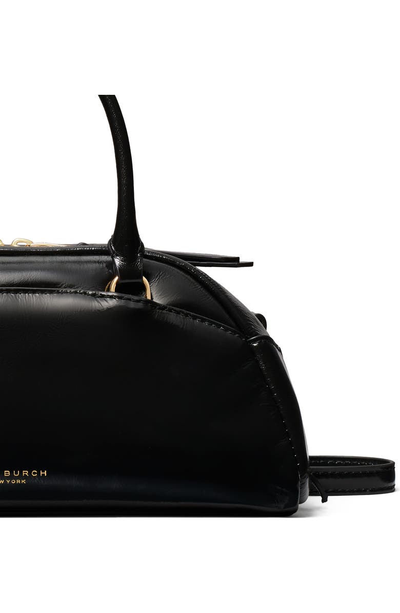Tory Burch Small Bowler Top Handle Bag, Alternate, color, Black