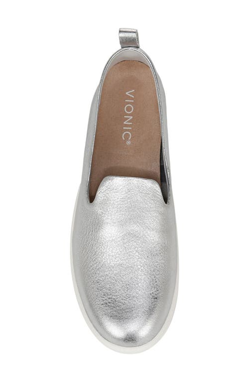 Vionic Uptown Villa Slip-on Sneaker In Silver