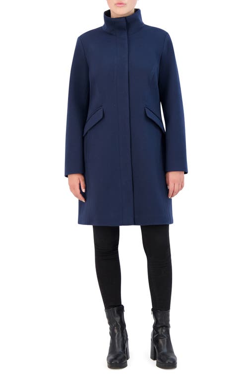 Cole Haan Signature Soft Twill Coat in Navy 