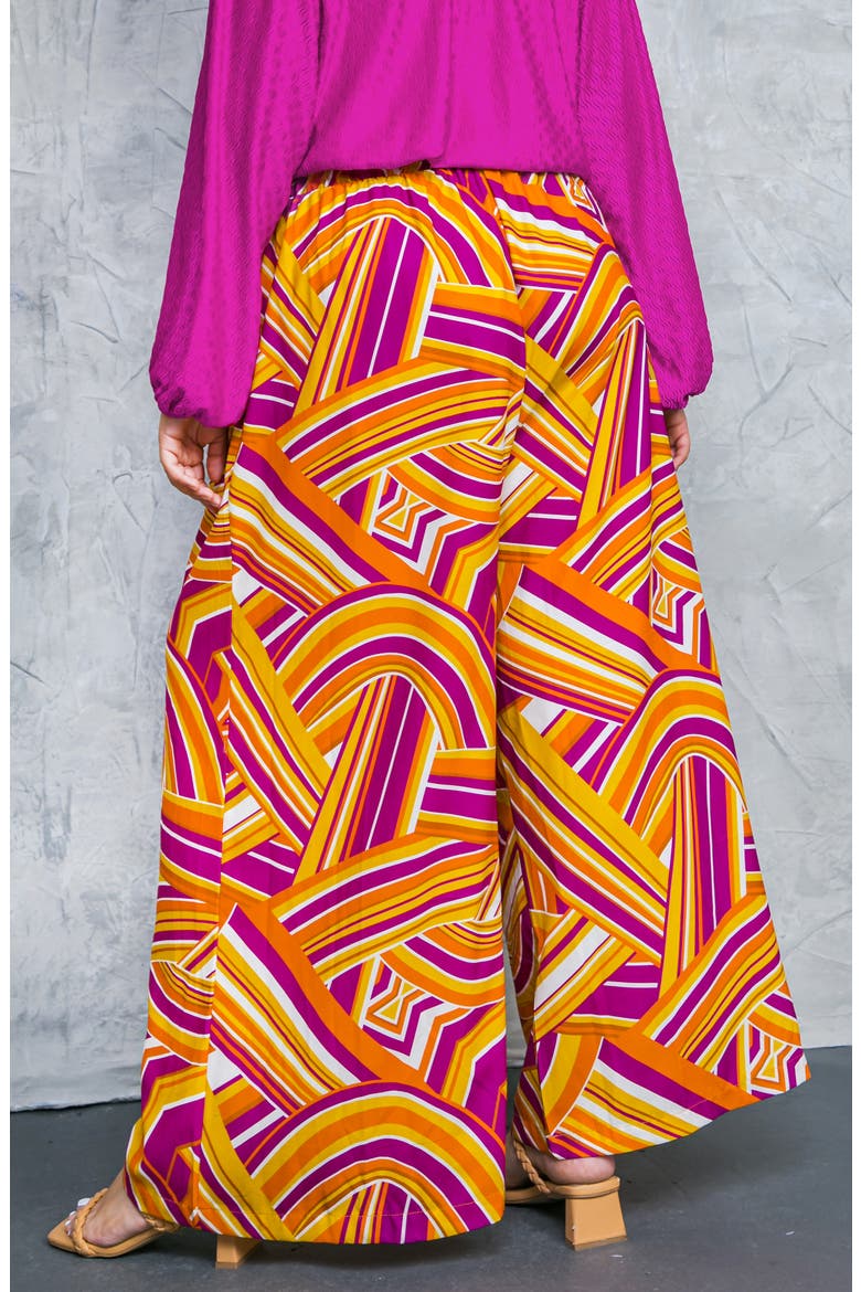 Printed Woven Pants, Alternate, color, RUST BERRY