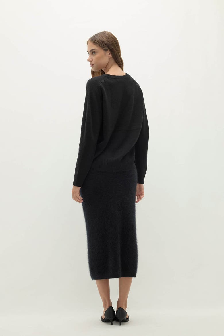 Sydney V-Neck Cashmere Sweater, Alternate, color, Black
