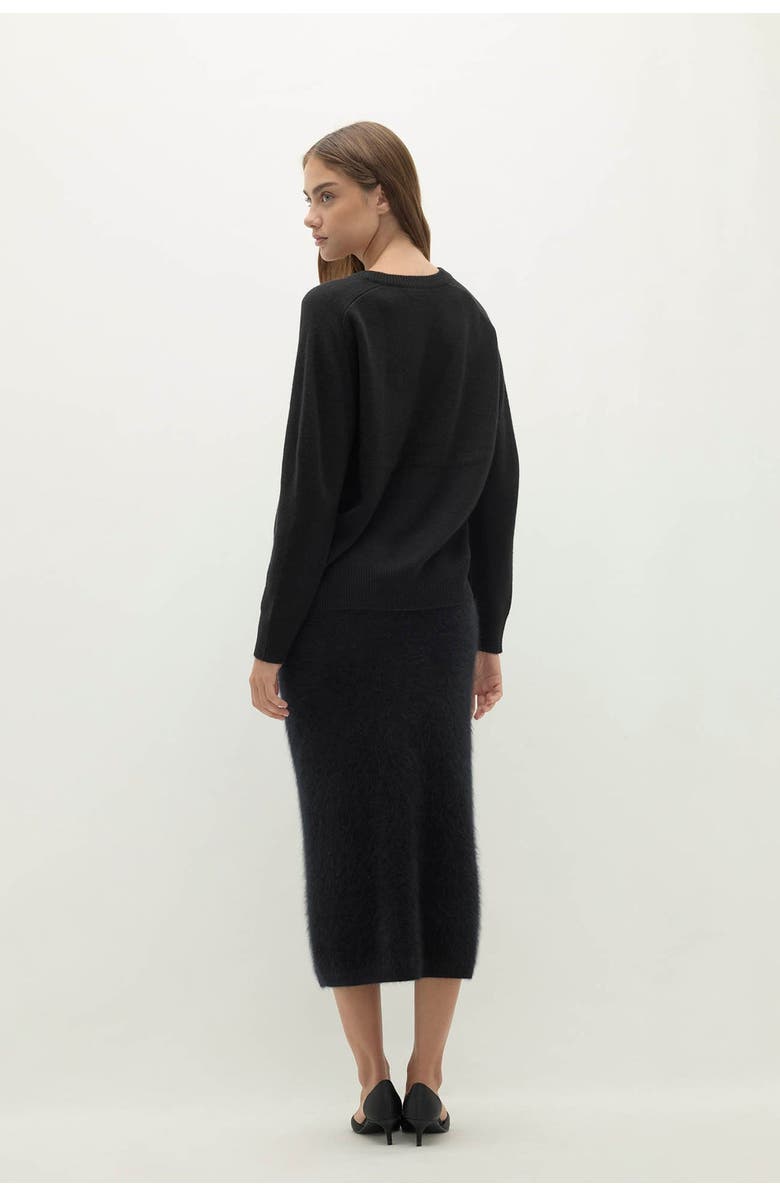 NAKED CASHMERE Sydney V-Neck Cashmere Sweater, Alternate, color, Black