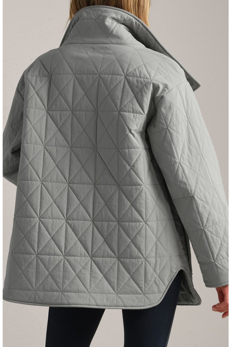 Monterey Water Repellent Quilted Jacket, Alternate, color, GREY SKY