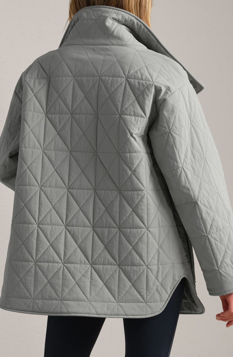 Rhone Monterey Water Repellent Quilted Jacket, Alternate, color, Grey Sky