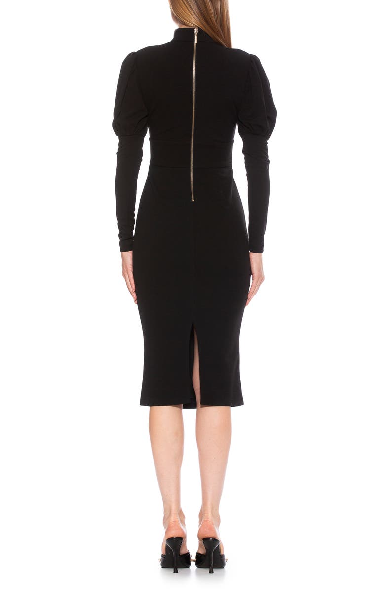 Alexia Admor Diva Long Sleeve Midi Dress, Alternate, color, 