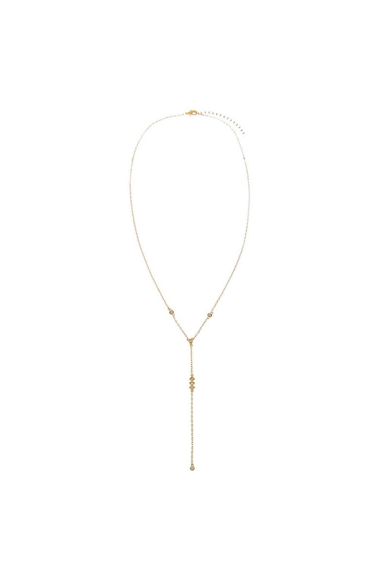 BY ADINA EDEN Multi CZ Station Lariat Necklace, Alternate, color, 