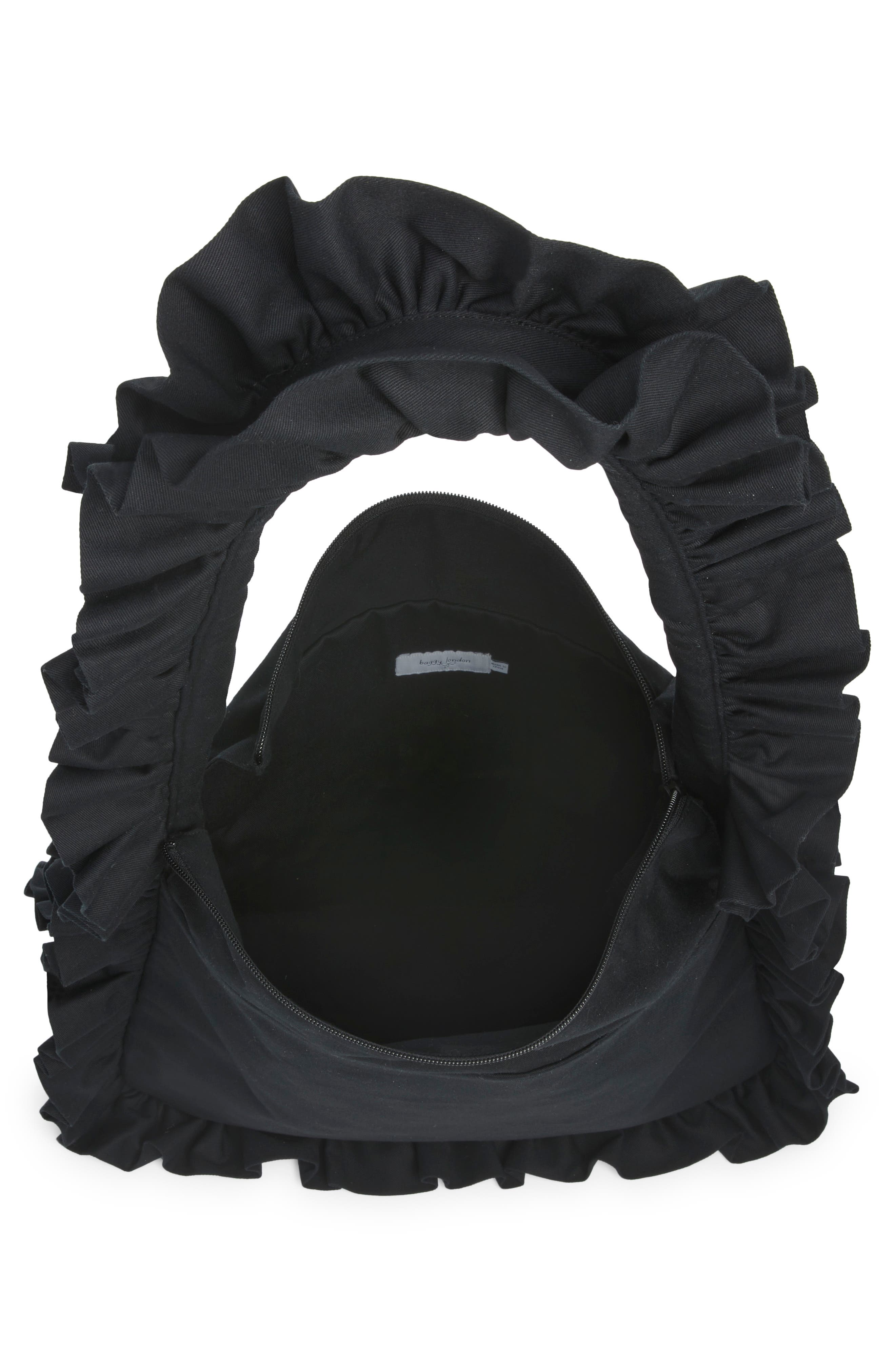 Baggy London Big Baggy Shoulder Bag, Alternate, color, Black