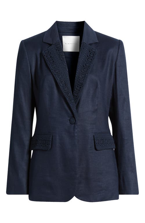 Elie Tahari The Aster Linen Blend Blazer