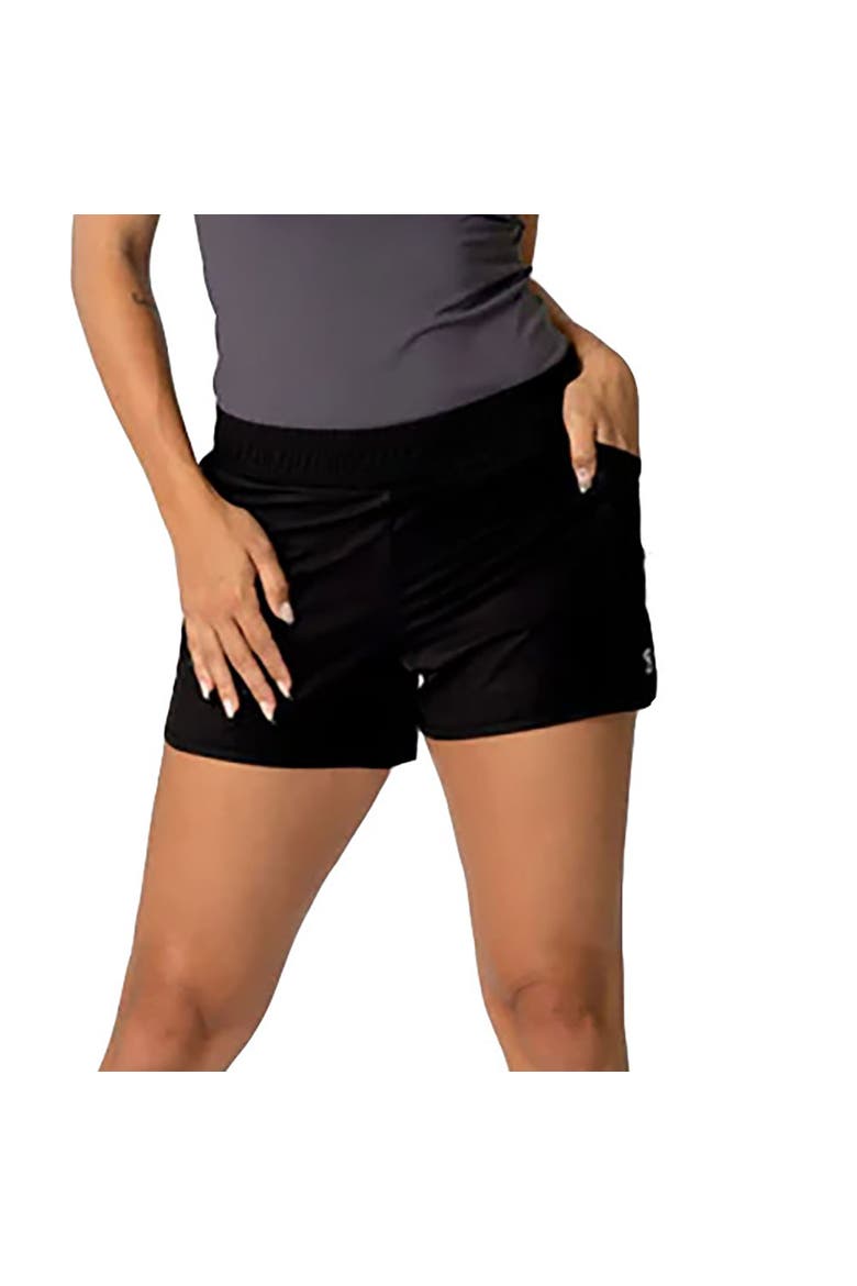 Athletic Womens Tennis Shorts, Main, color, Black