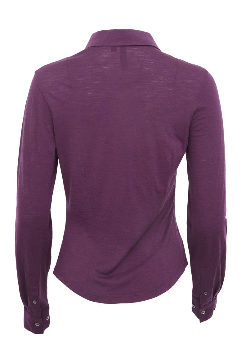 Scarlet Merino Wool Shirt, Alternate, color, Plum