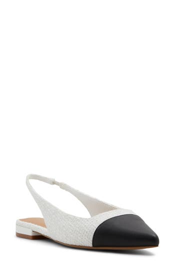 ALDO ALDO FLEURE SLINGBACK POINTED CAP TOE FLAT