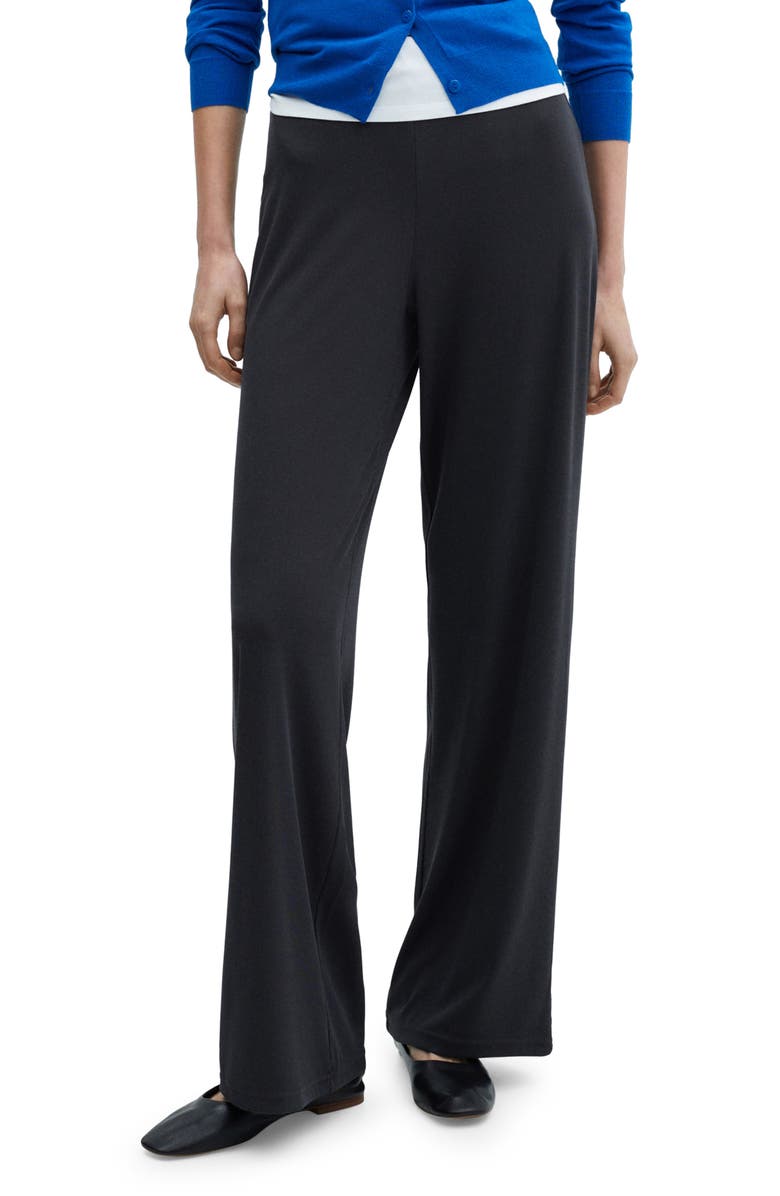 MANGO Wide Leg Pull-On Pants, Main, color, 