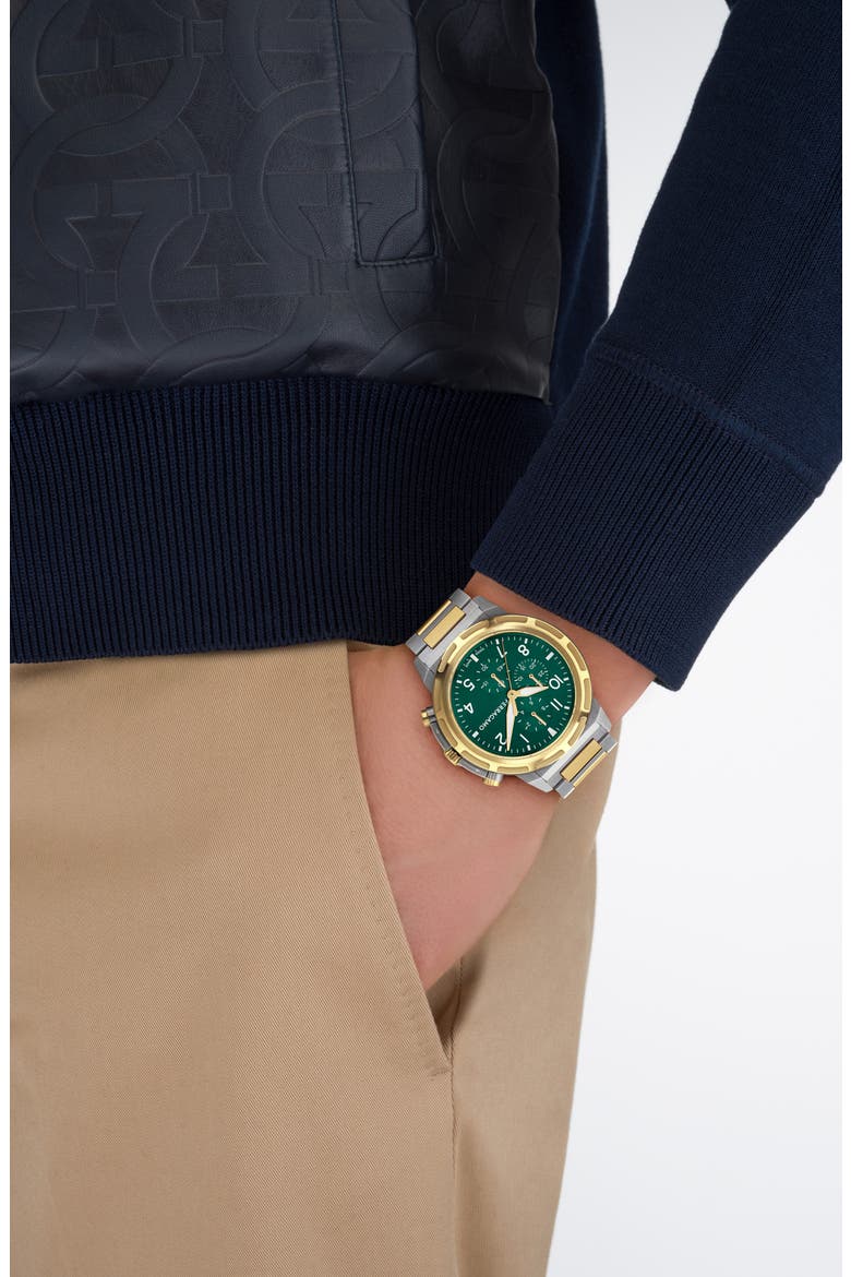 Sport Chronograph Bracelet Watch, 44mm, Alternate, color, TWO TONE