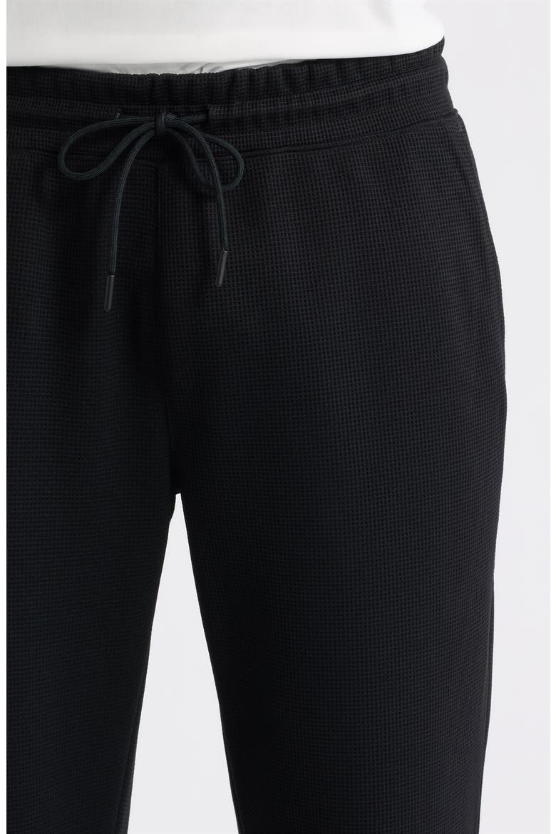 Waffle Knit Pants, Alternate, color, BLACK