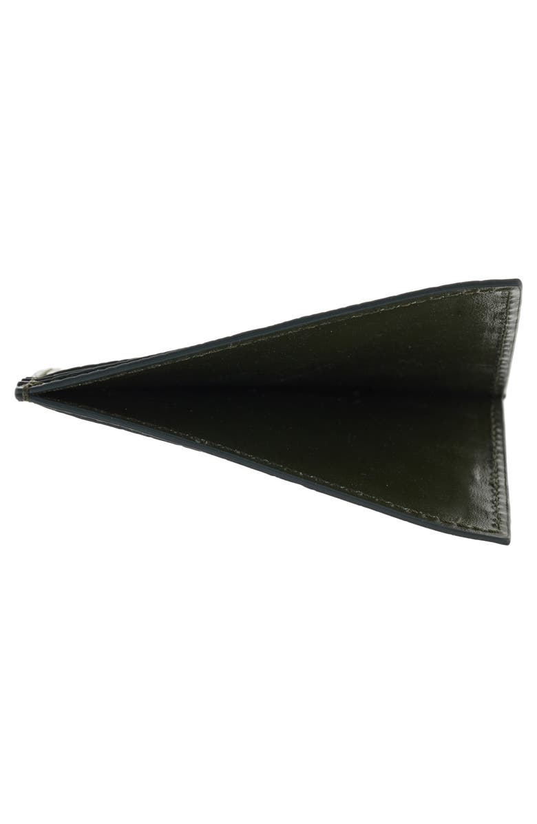 TOM FORD T-Line Croc Embossed Leather Card Holder, Alternate, color, 