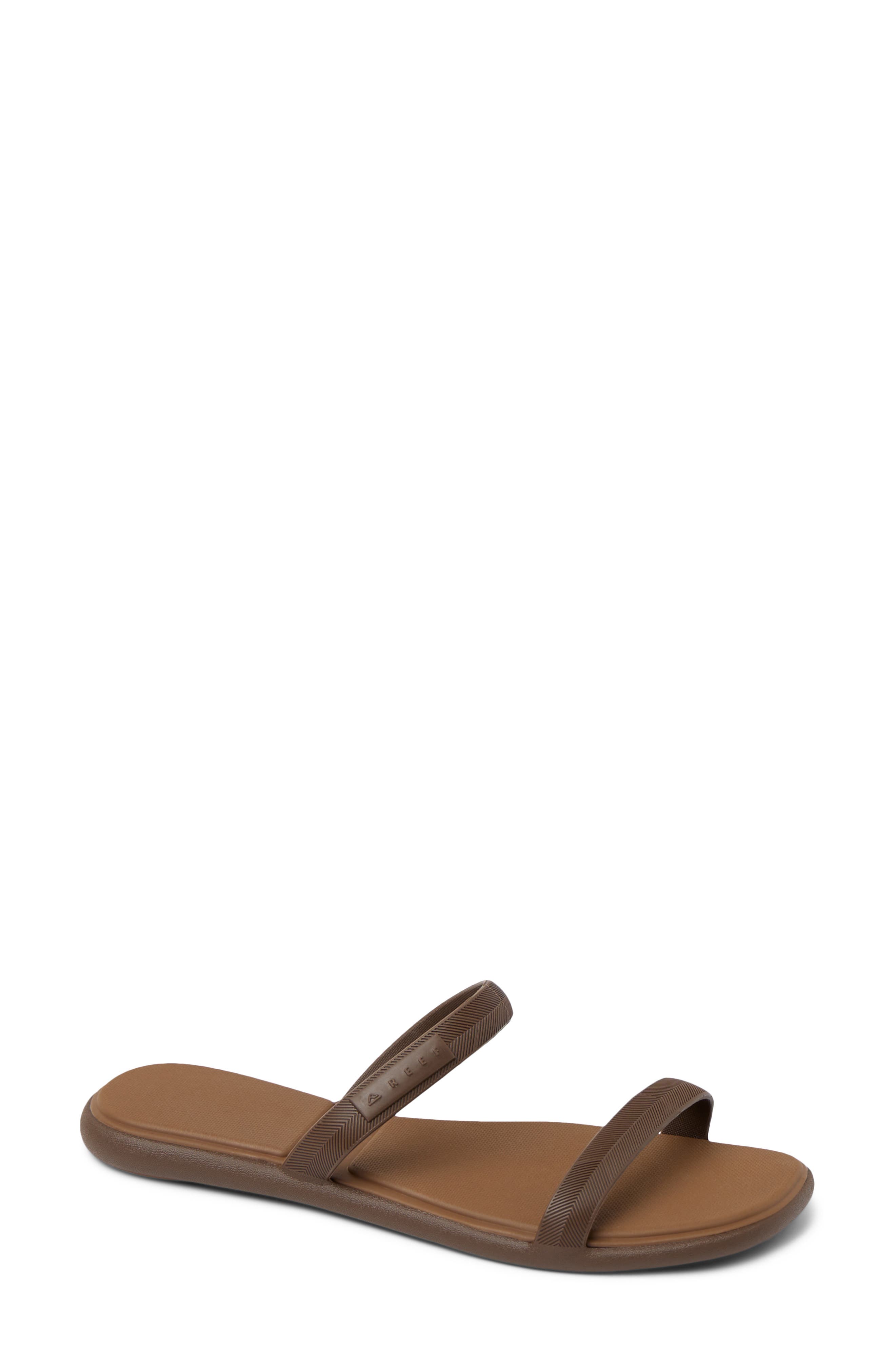 Reef Water Willow Marina Slide Sandal, Main, color, Chocolate