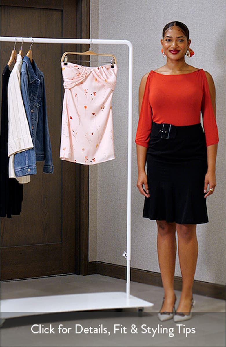 Irena Strapless Satin Minidress, sales video thumbnail