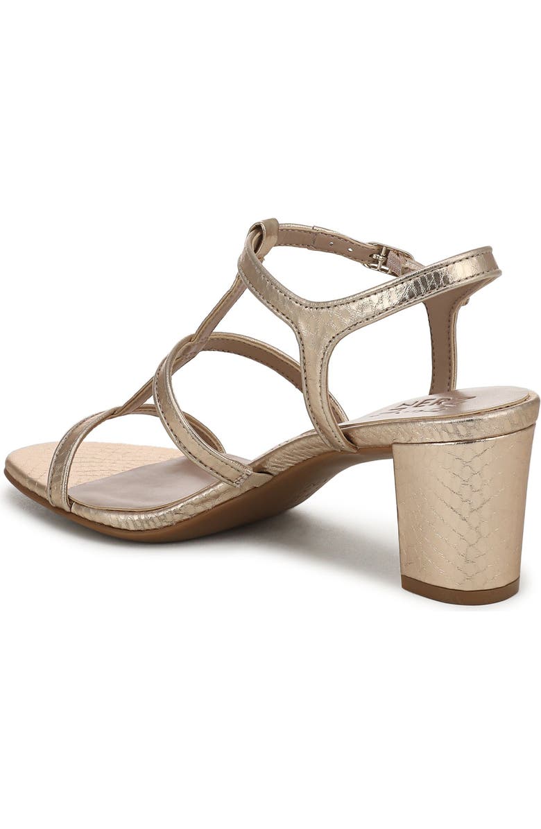 Naturalizer Bristol Cage Sandal, Alternate, color, Champagne Snake Faux Leather