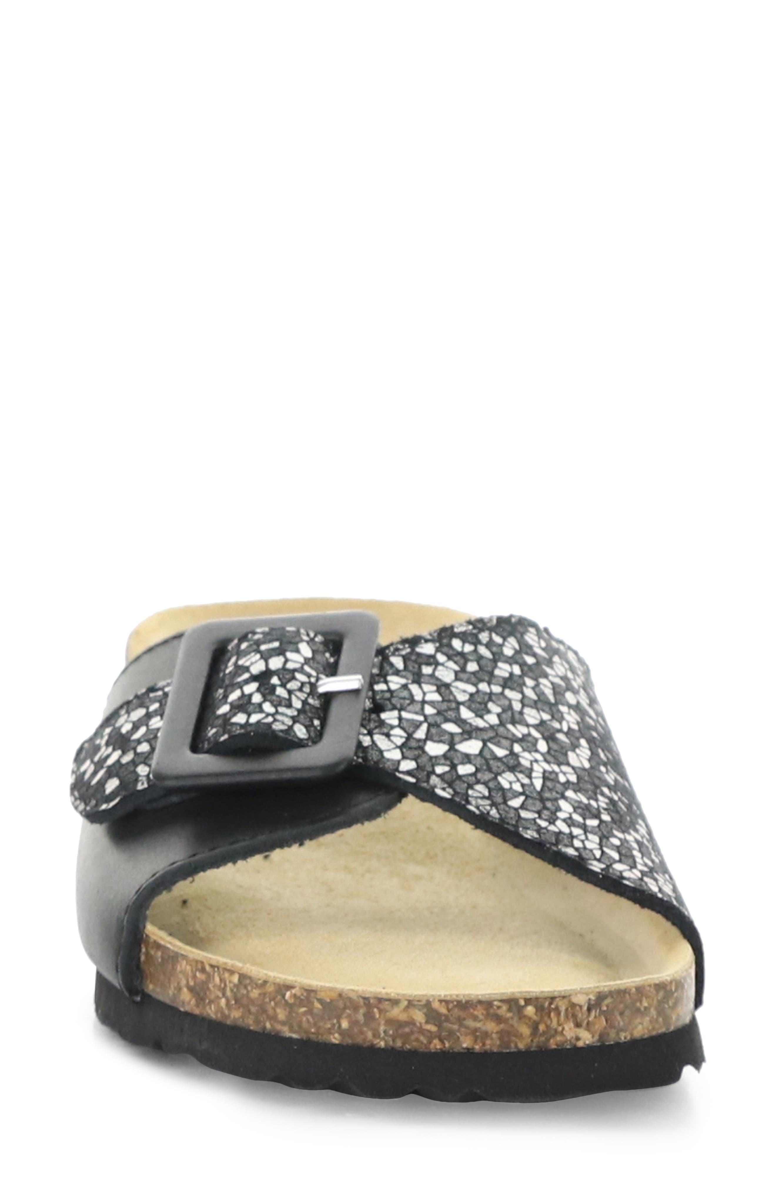 Bos. & Co. Lyra Wedge Slide Sandal, Alternate, color, Nero