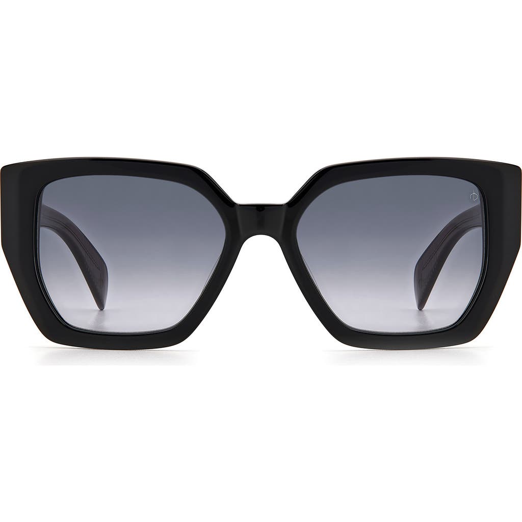 Rag & Bone 54mm Rectangular Sunglasses In Blue