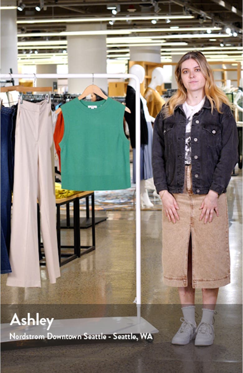 Sleeveless Wool & Cashmere Blend Sweater, sales video thumbnail