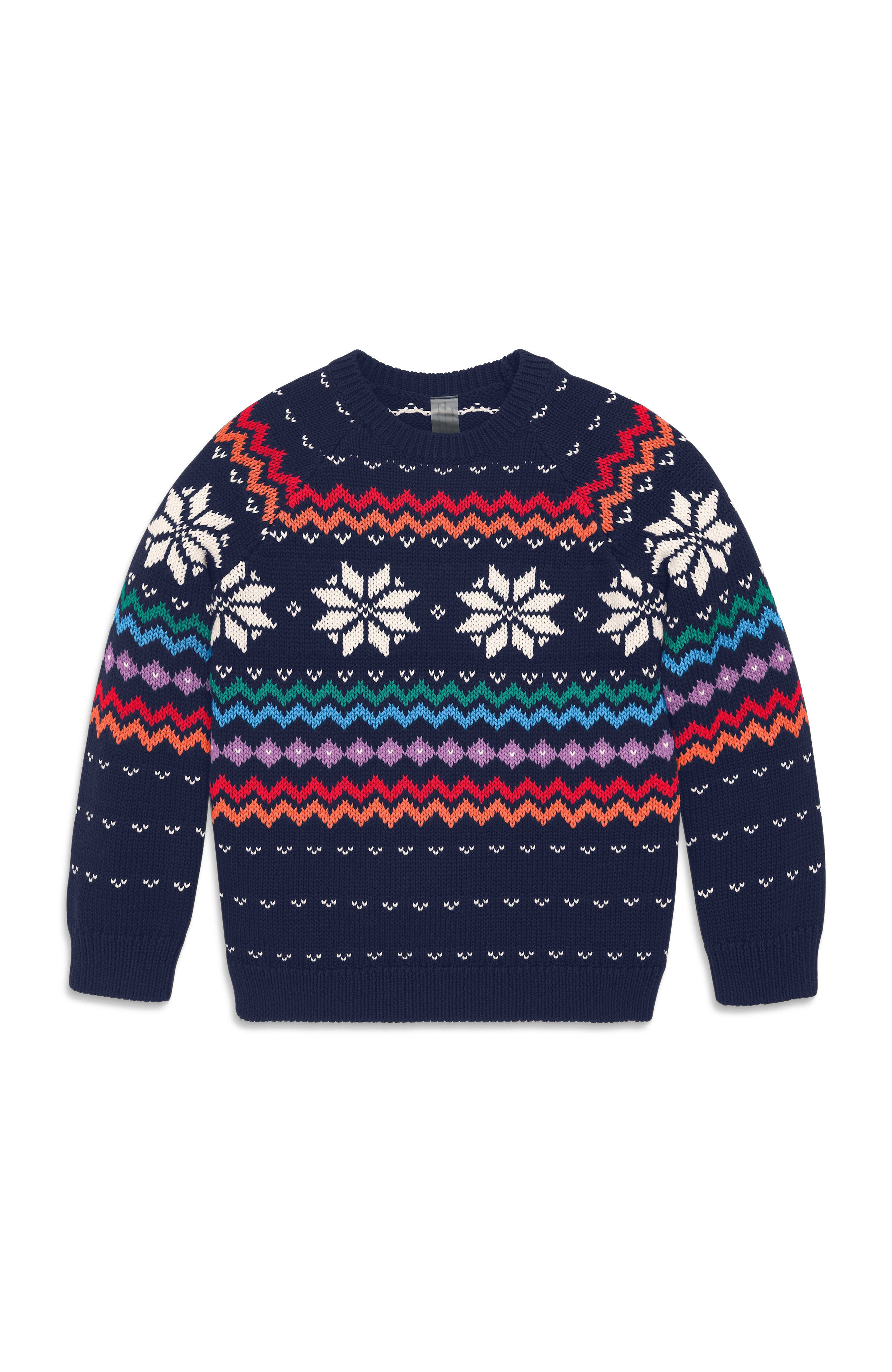 selected Navy Rainbow Snowflake