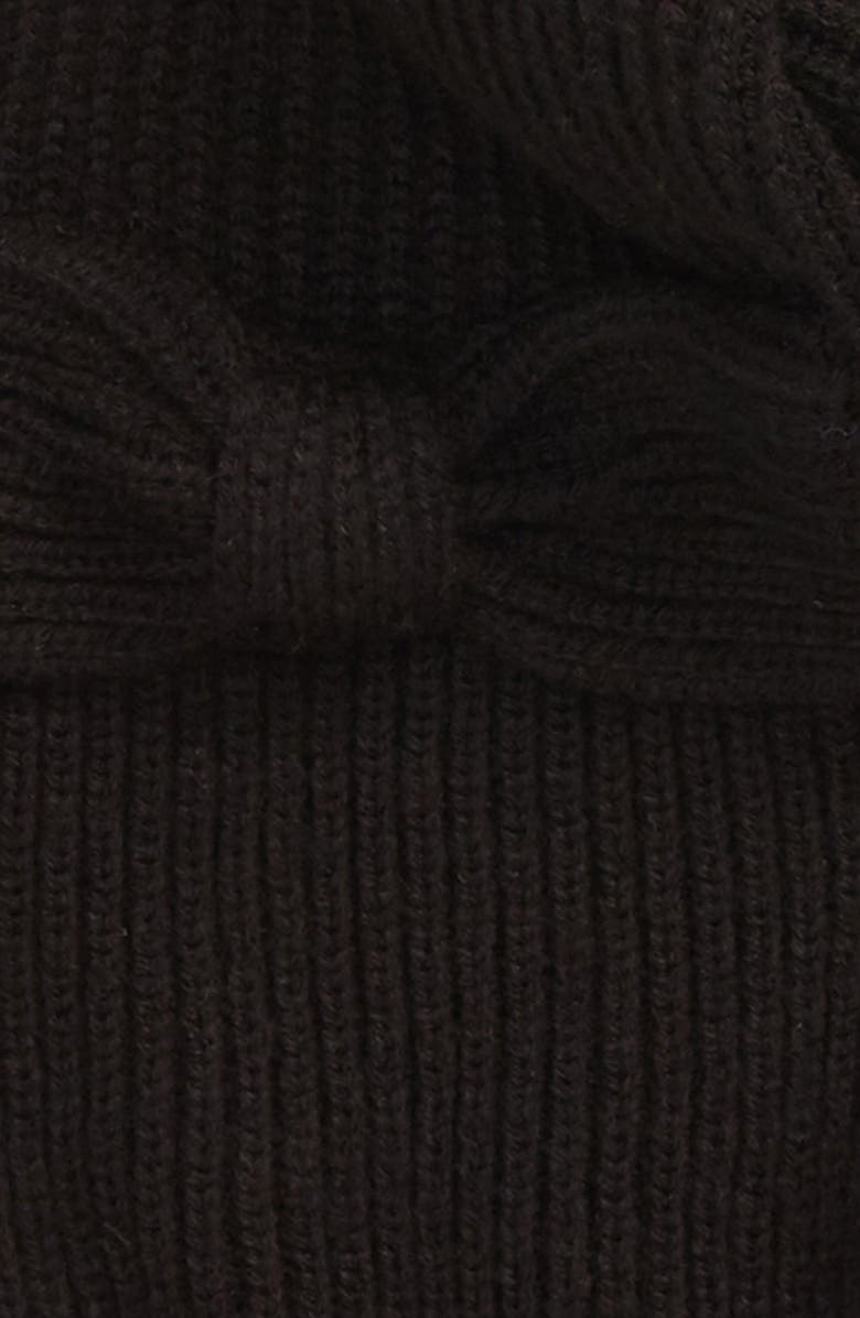 Kate Spade New York solid bow knit scarf, Alternate, color,