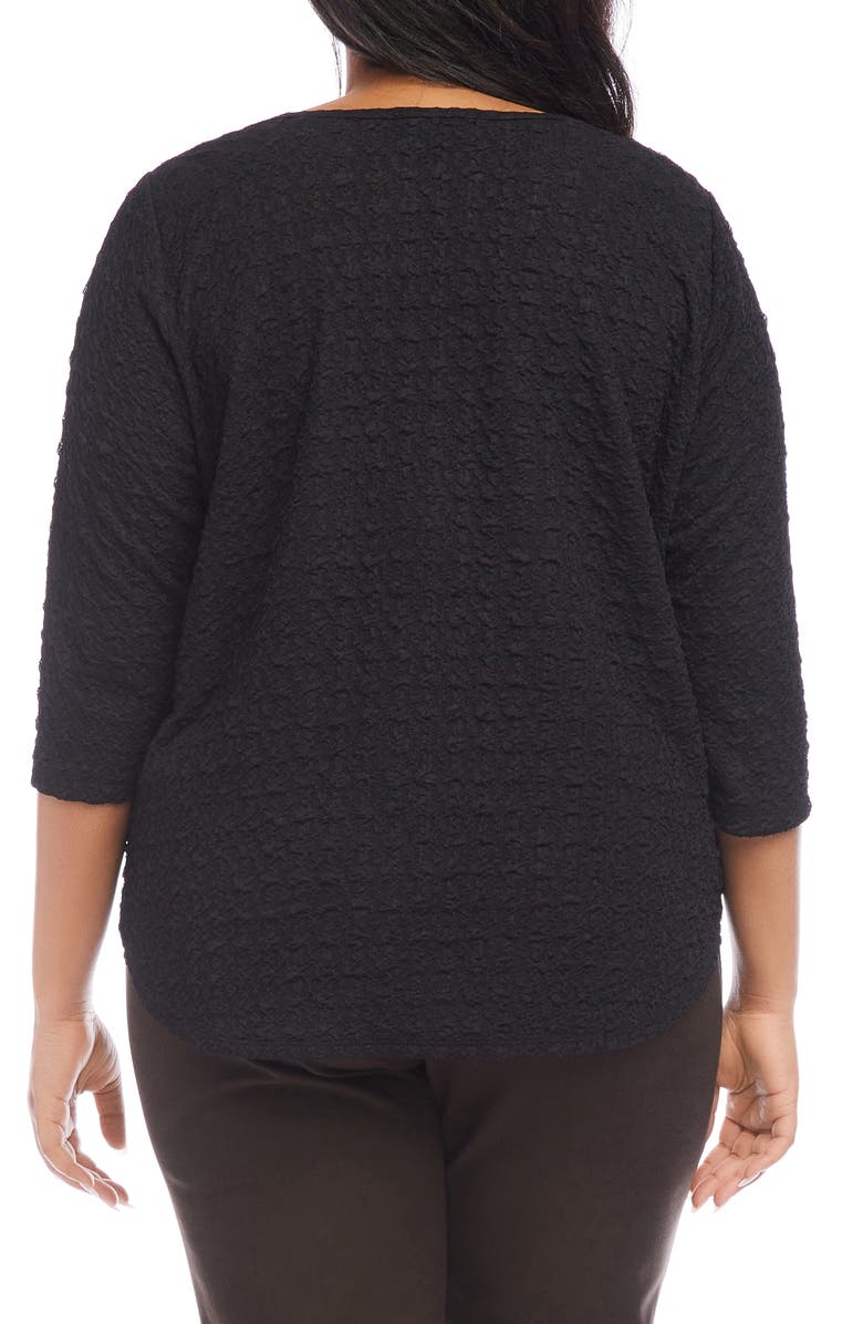 Karen Kane Textured Shirttail Top, Alternate, color, 