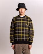 Lyle & Scott Ribbed Jacquard Tartan Crew Neck