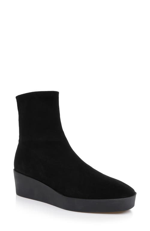 Clergerie Lexa Platform Wedge Bootie In Black