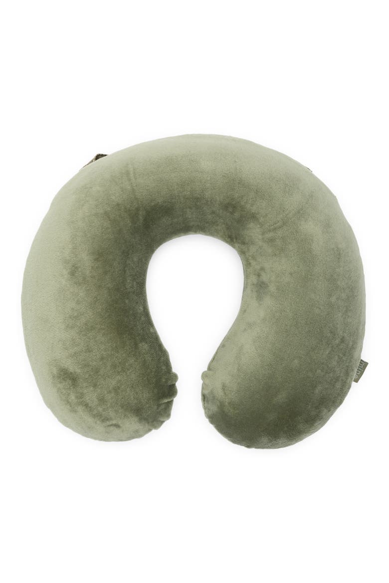 Memory Foam Neck Pillow, Main, color, OLIVE