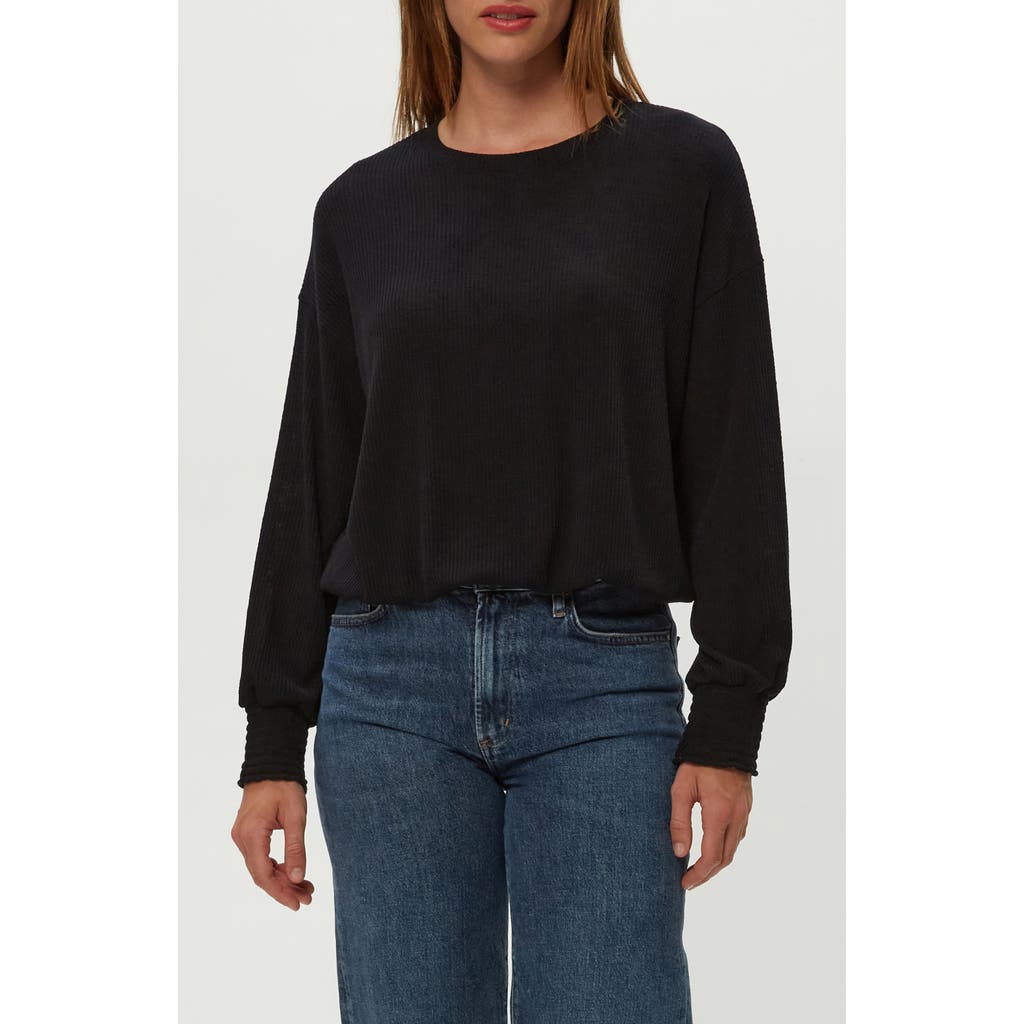 Michael Stars Tia Rib Sweater In Black