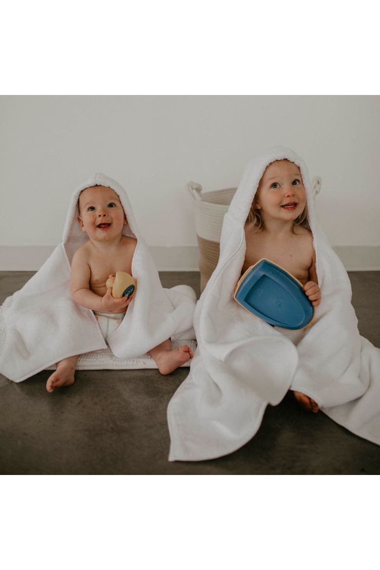 Hooded Bath Towel, Alternate, color, White