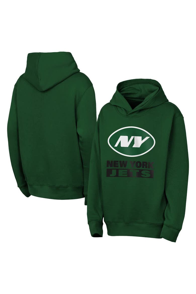 Youth Outerstuff  Green New York Jets Back to Basics Hoodie, Main, color, Green