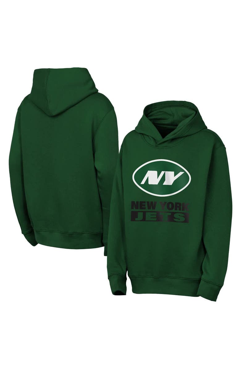 Outerstuff Youth Outerstuff  Green New York Jets Back to Basics Hoodie, Main, color, Green
