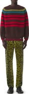 Lanvin Striped Sweater In Wool And Cashmere