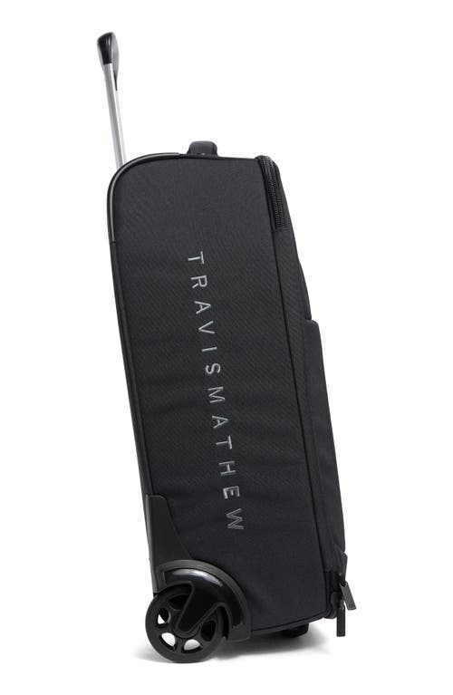 Travismathew Red Paradise Please Roller Carry-on Suitcase In Black