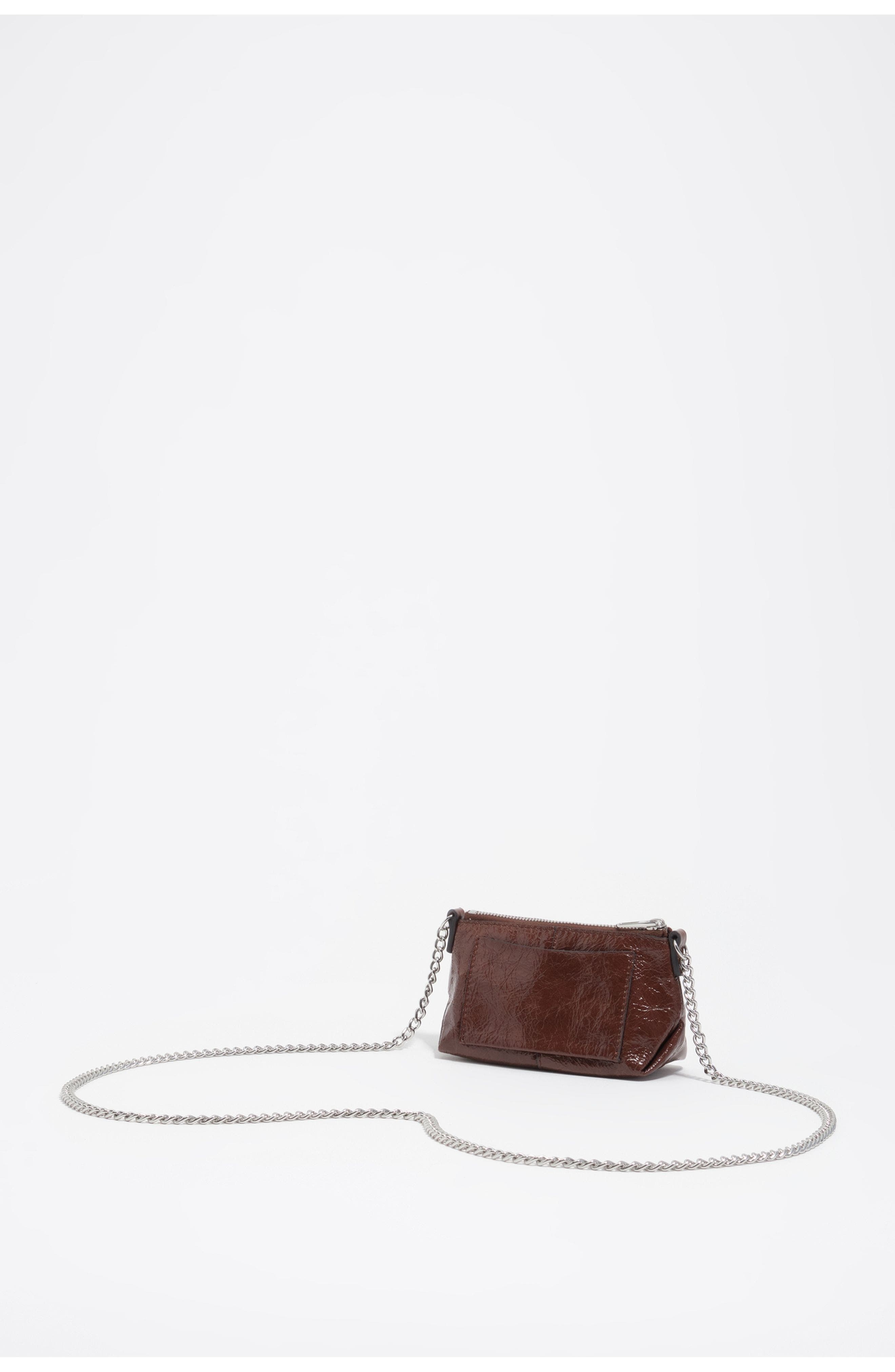 Bimba y Lola Micro Leather Crossbody Bag, Alternate, color, 