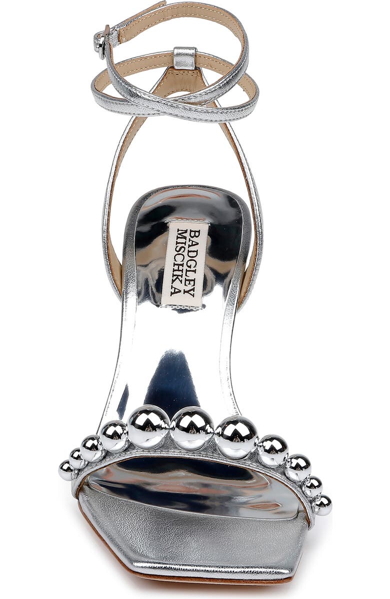 Badgley Mischka Collection Cailey Ankle Strap Metallic Sandal, Alternate, color,
