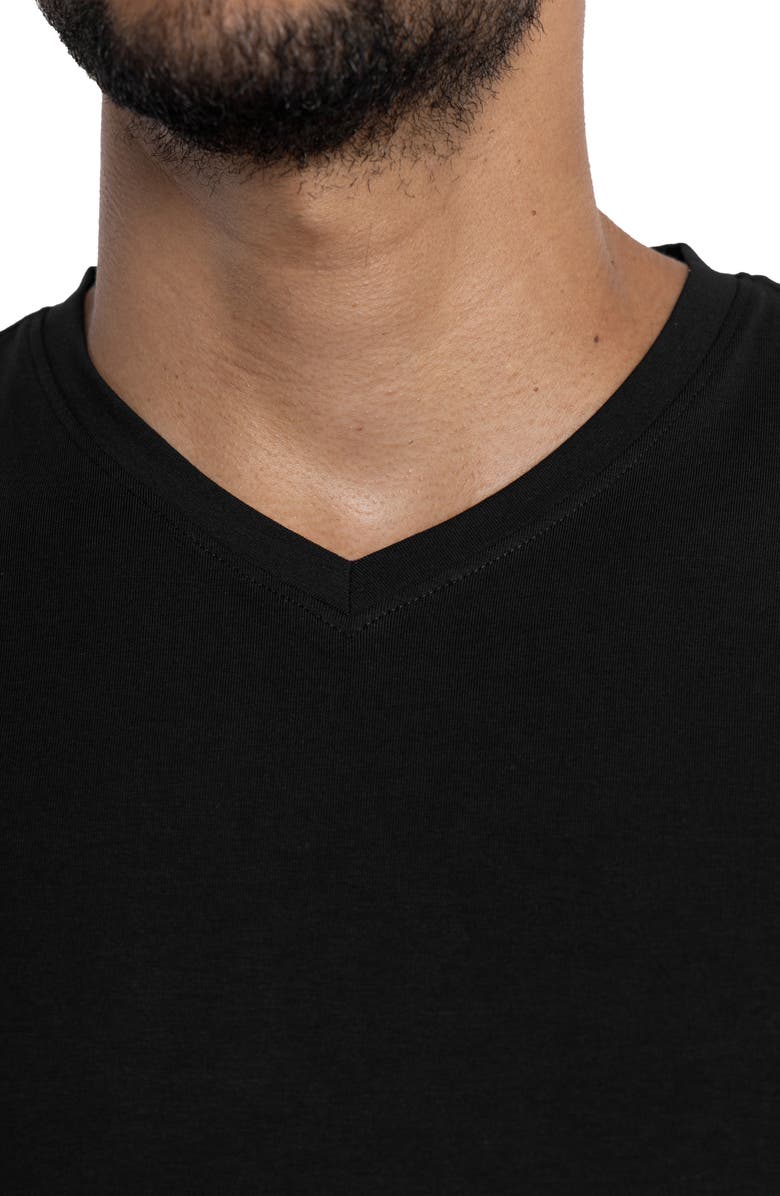 XRAY V-Neck Long Sleeve T-Shirt, Alternate, color, Black