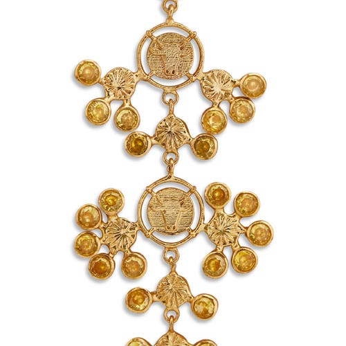 Dhwani Bhansal Inka Maxi Chandeliers In Gold Plated