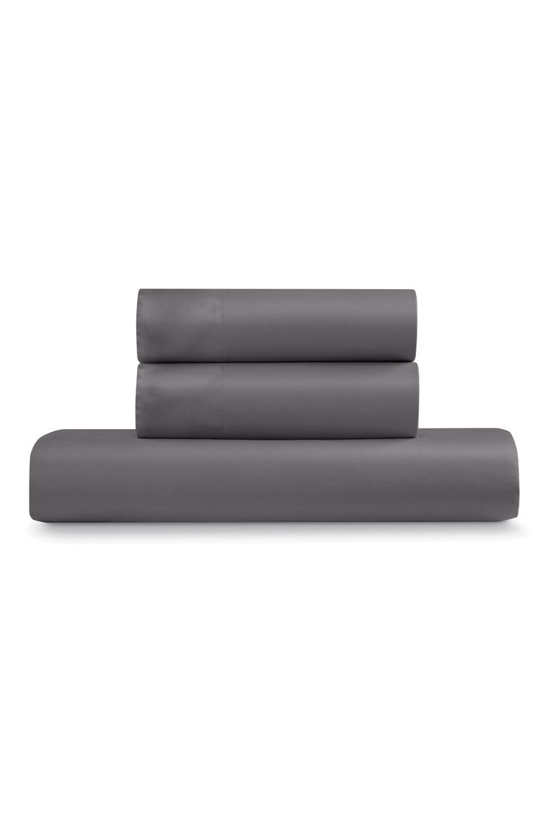 500 Thread Count Cotton Duvet Cover & Sham Set, Main, color, CHARCOAL