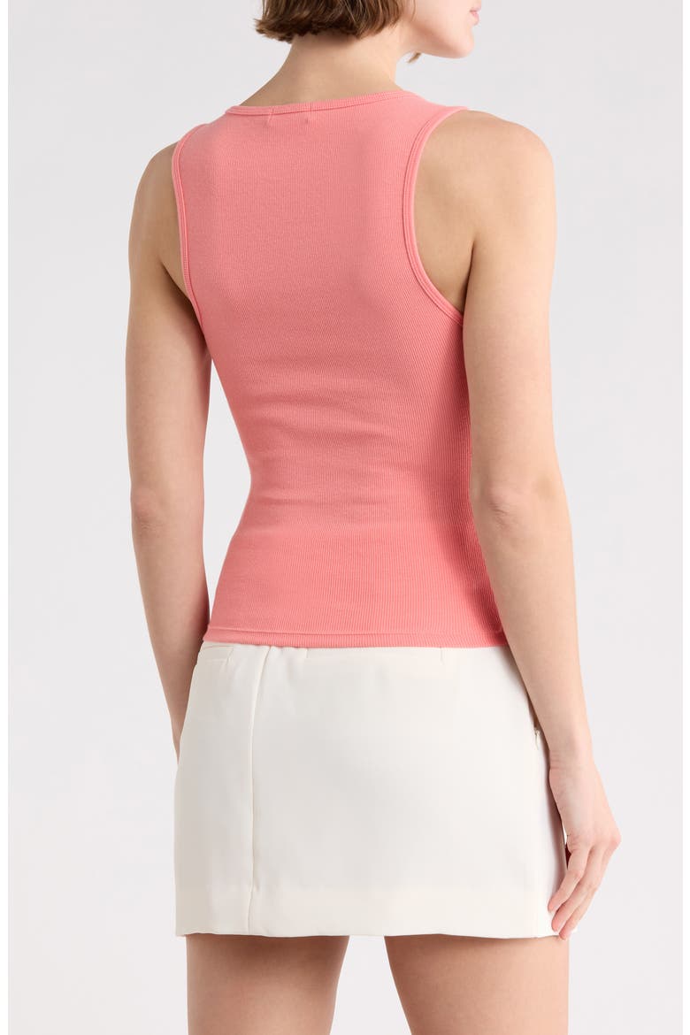Scoop Neck Micro Rib Tank, Alternate, color, LIGHT CORAL