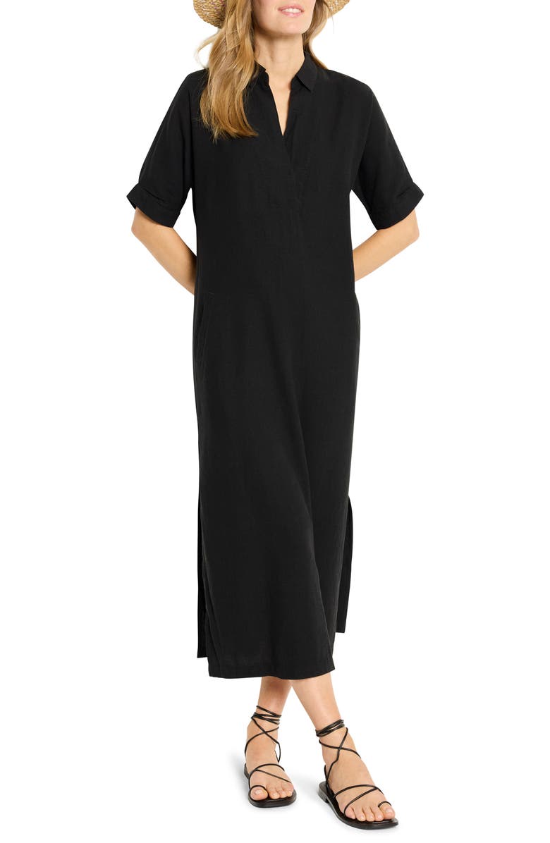 NIC+ZOE Rumba Linen Blend Maxi Dress, Main, color, 