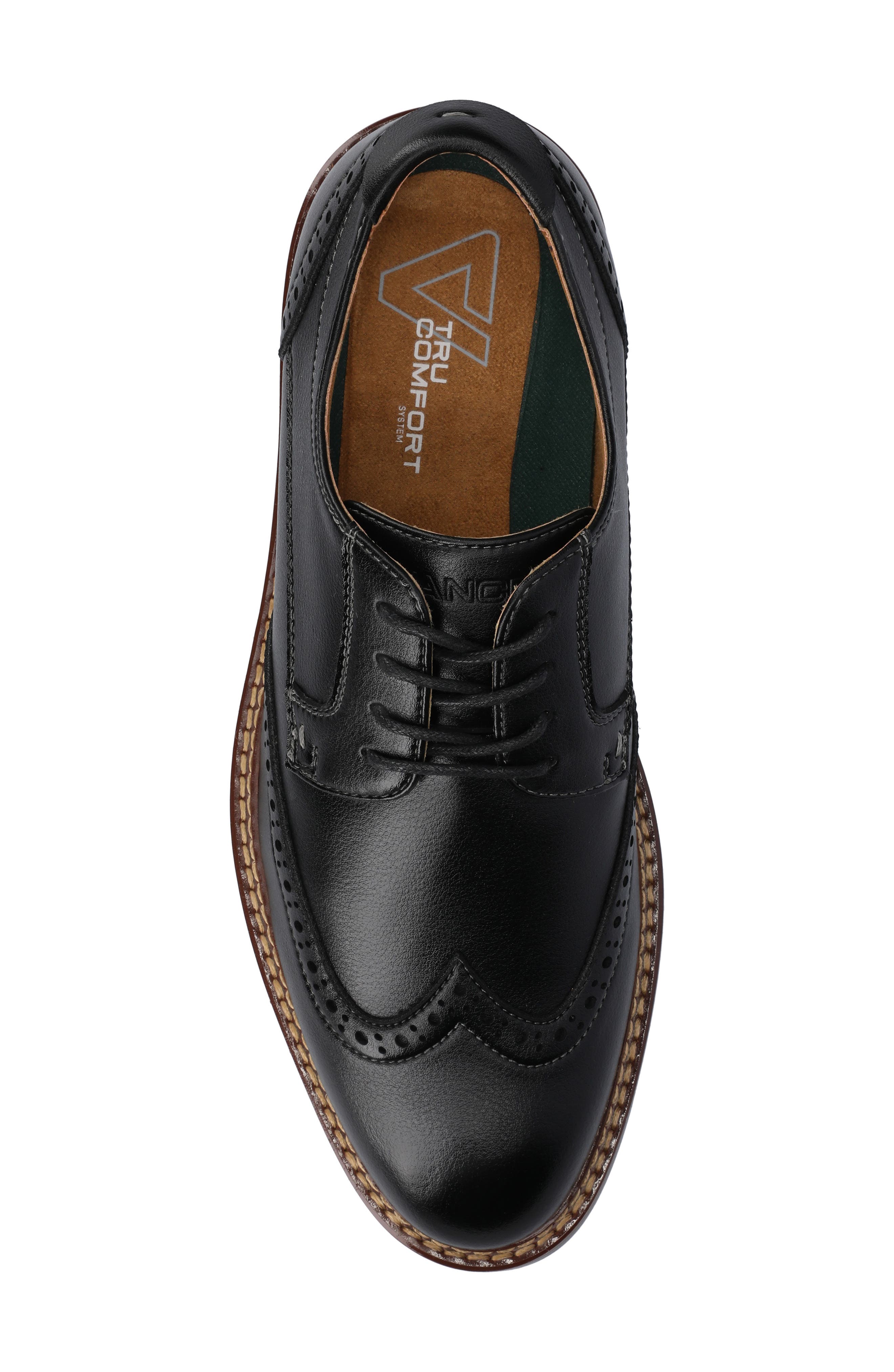 VANCE CO Lorenzo Wingtip Derby, Alternate, color, Black