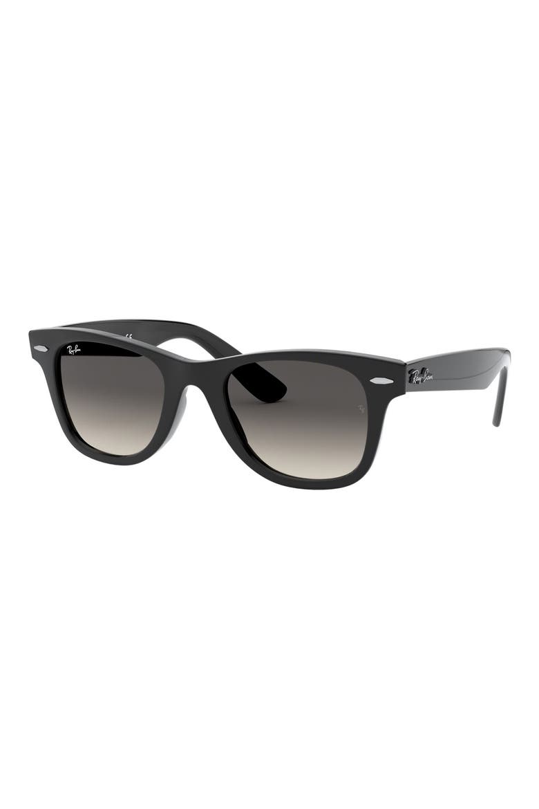 Junior 47mm Square Sunglasses, Alternate, color, BLACK/ GRAY GRADIENT