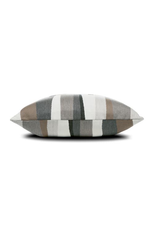 Elaine Smith Strata Grigio Indoor & Outdoor Woven Accent Pillow